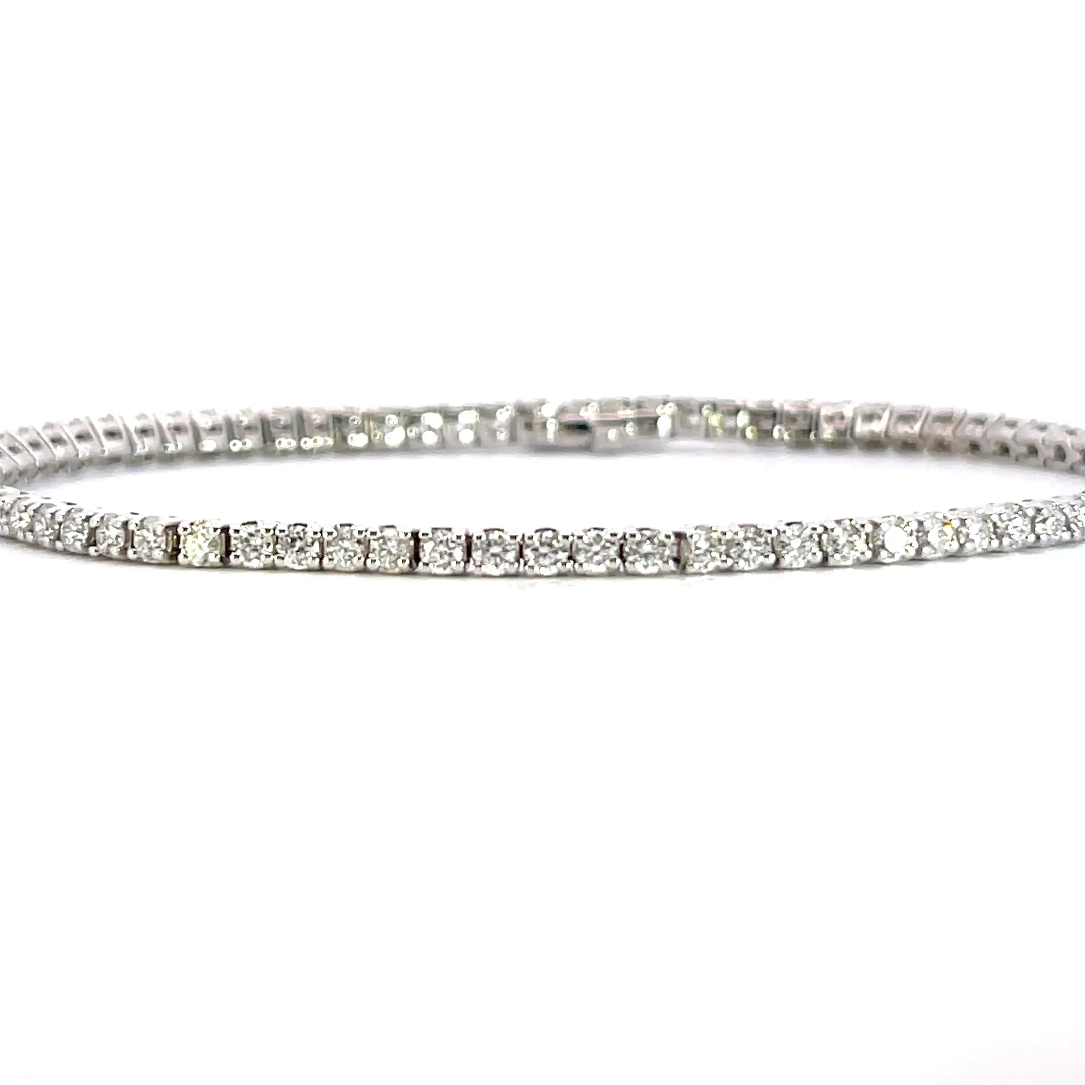 14 kt White gold diamond bracelet