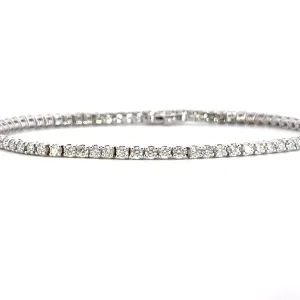 14 kt White gold diamond bracelet