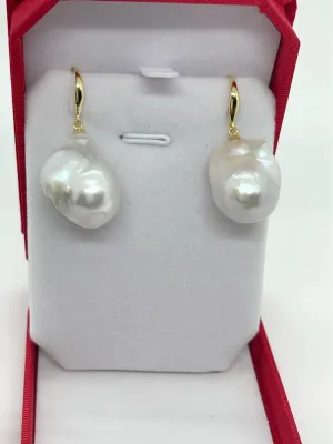 15-20mm AA  Baroque Freshwater Pearl Earrings
