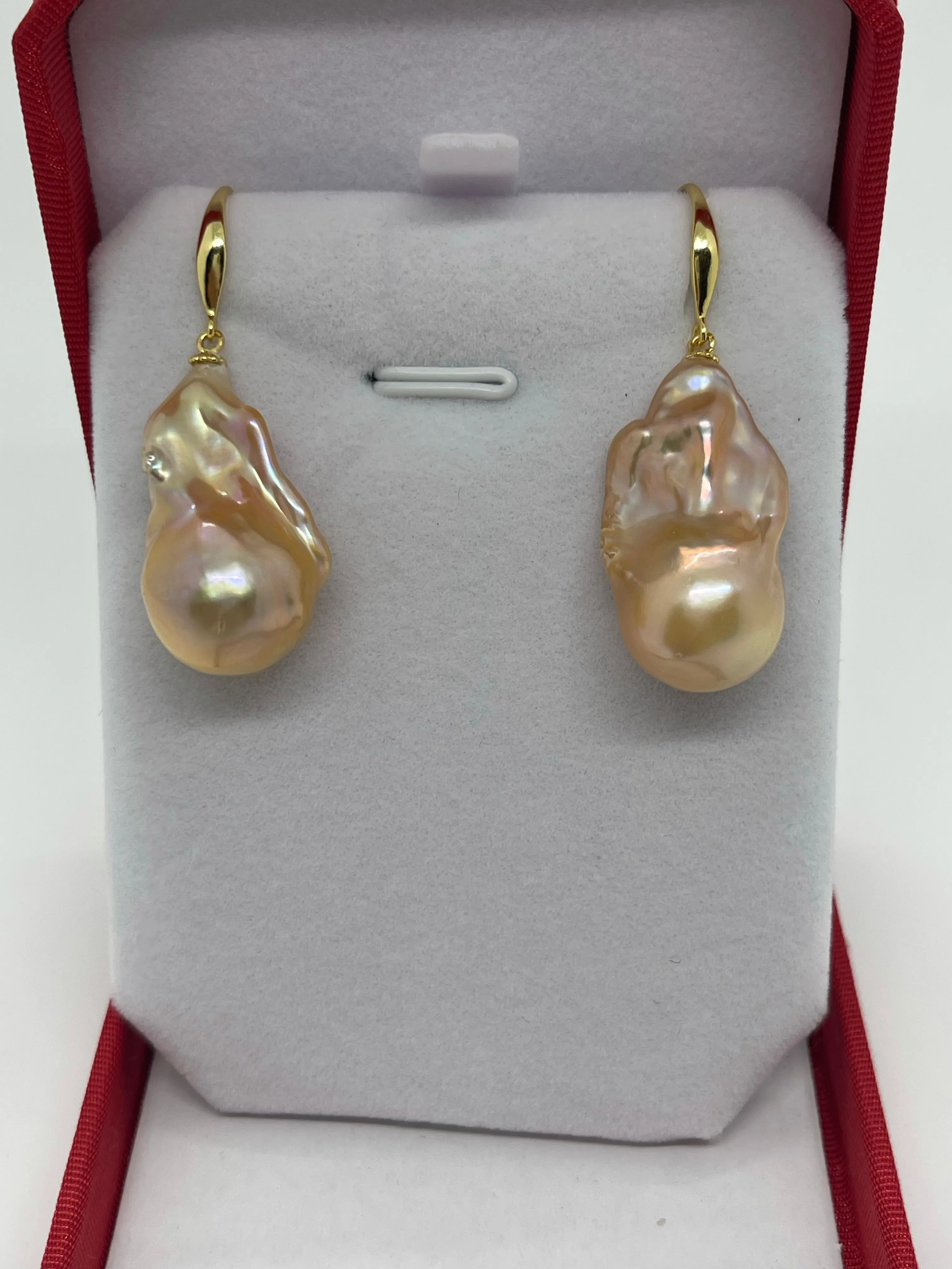 15-20mm AA  Baroque Freshwater Pearl Earrings