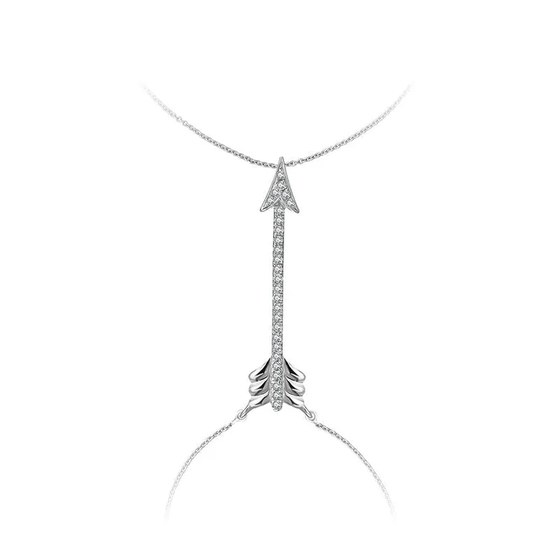 18k Gold Arrow Shape 2 Way Diamond Bracelet