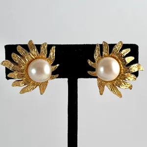 1960s Celebrity NY Pearl Earrings