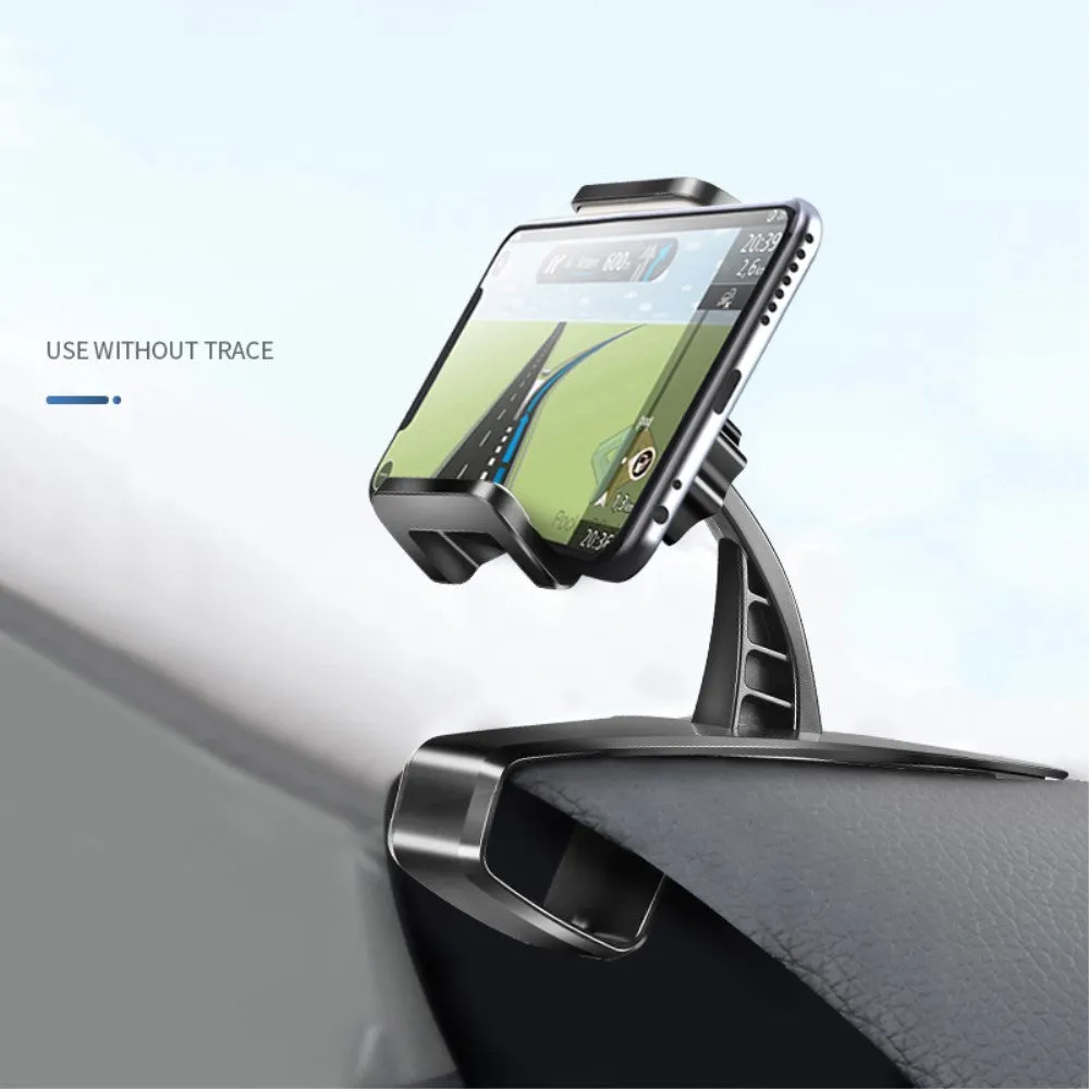 3 in 1 Car GPS Smartphone Holder: Dashboard / Visor Clamp   AC Grid Clip for ZTE Z740 Radiant (2013) - Black