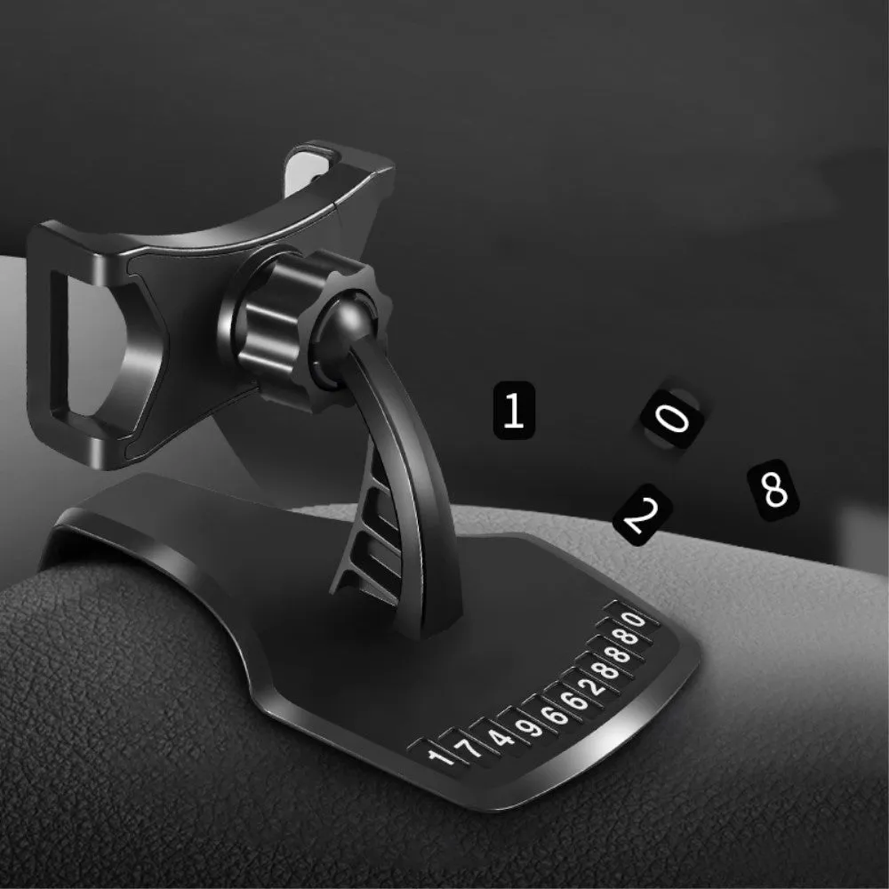 3 in 1 Car GPS Smartphone Holder: Dashboard / Visor Clamp   AC Grid Clip for ZTE Z740 Radiant (2013) - Black
