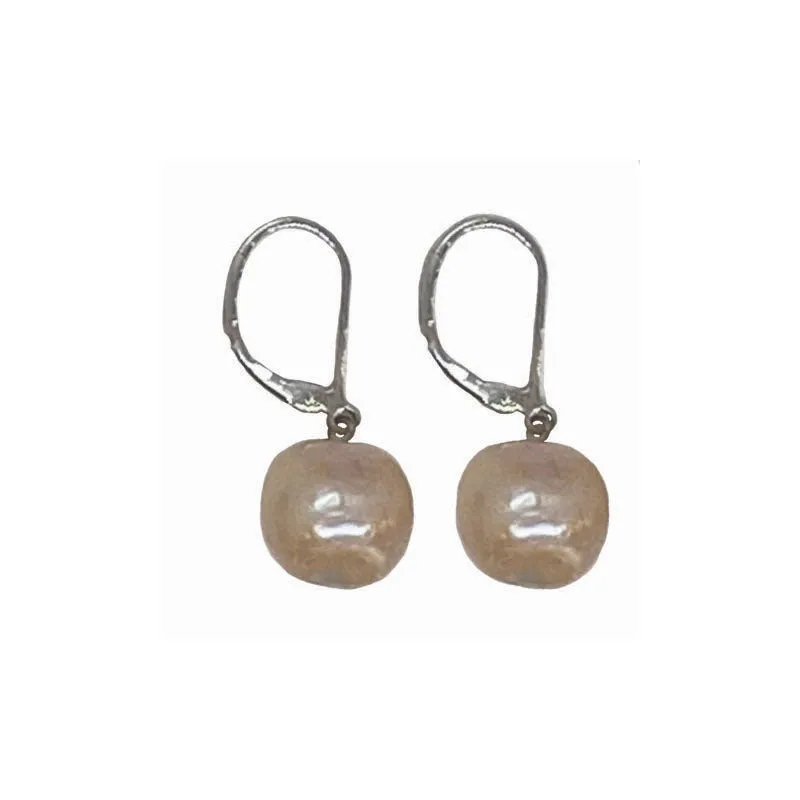 304-02-S | PINK BAM BAM DANGLE EARRING ON SILVER