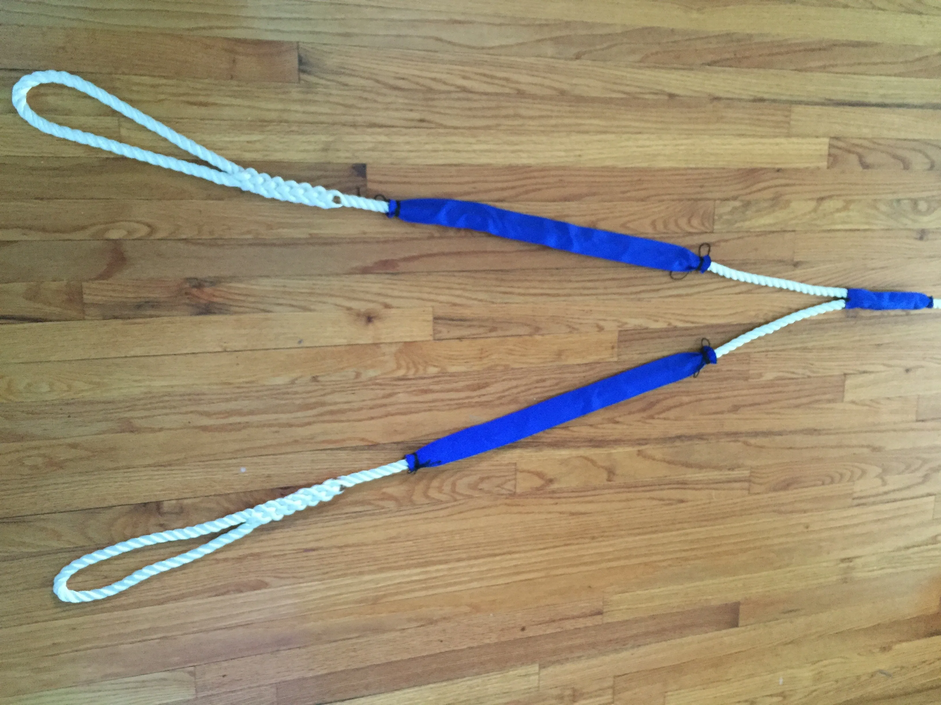 3/4" X 10' Three Strand Double Mooring Pendant 100% Nylon Rope with SS Thimble with Chafe Guards
