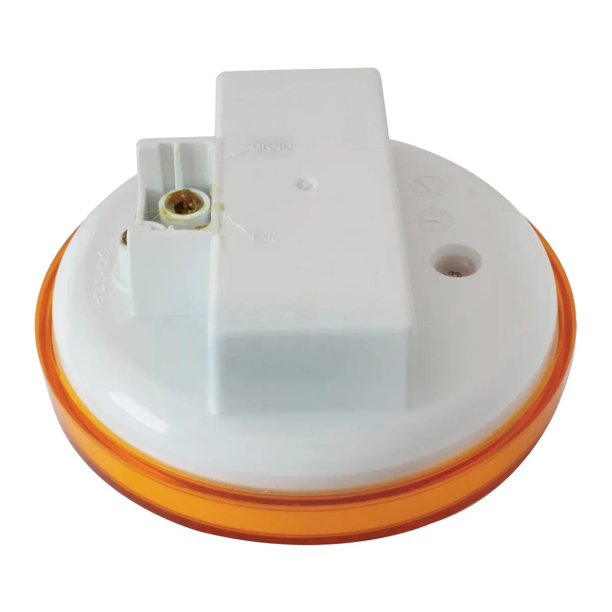 76461 #1 4" PEARL AMBER/CLEAR 24LED STROBE SEALED LIGHT, 9~36V