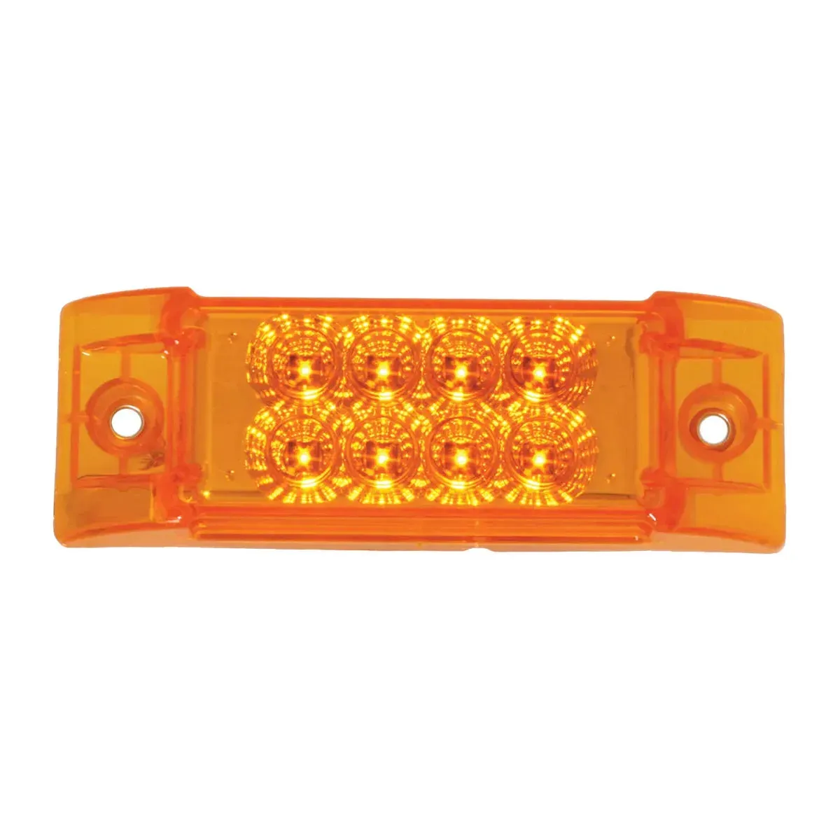 77660 RECT. SPYDER AMBER/AMBER 8-LED MARKER SEALED LIGHT