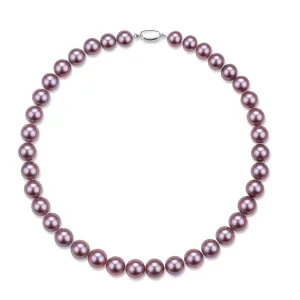 9-11mm Purple Freshwater Pearl Necklace