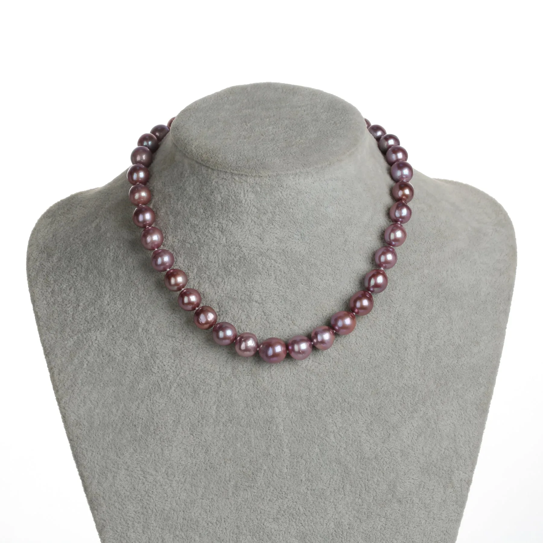 9-11mm Purple Freshwater Pearl Necklace