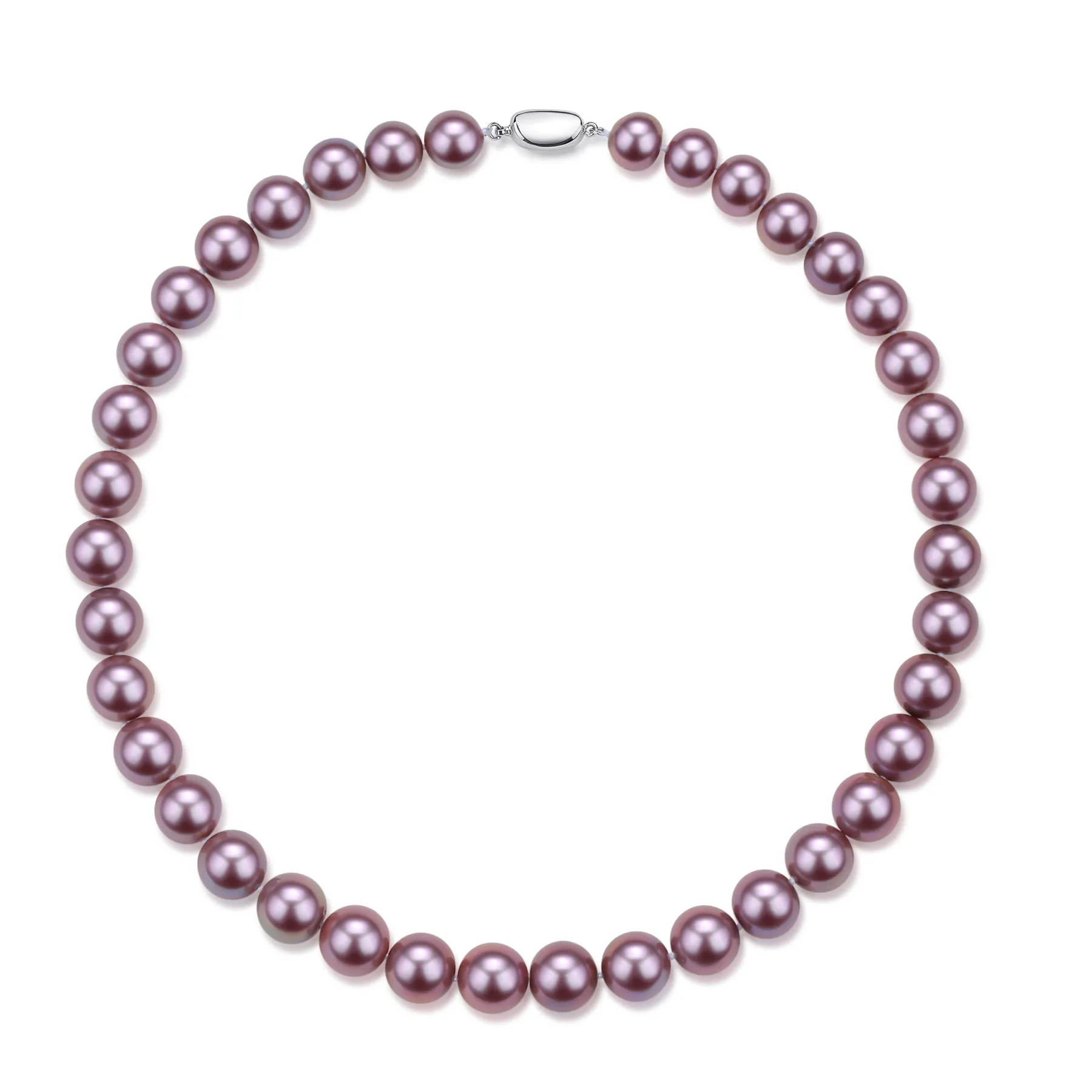 9-11mm Purple Freshwater Pearl Necklace