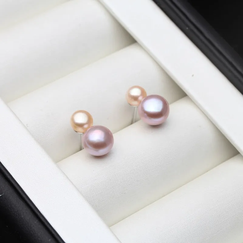 925 Sterling Silver Earrings With Freswater Natural Pearl