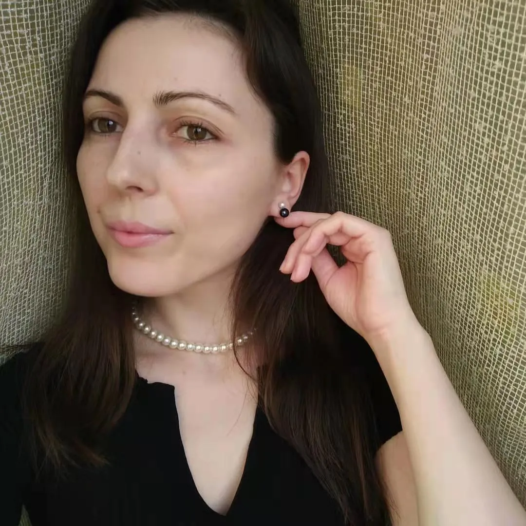 925 Sterling Silver Earrings With Freswater Natural Pearl