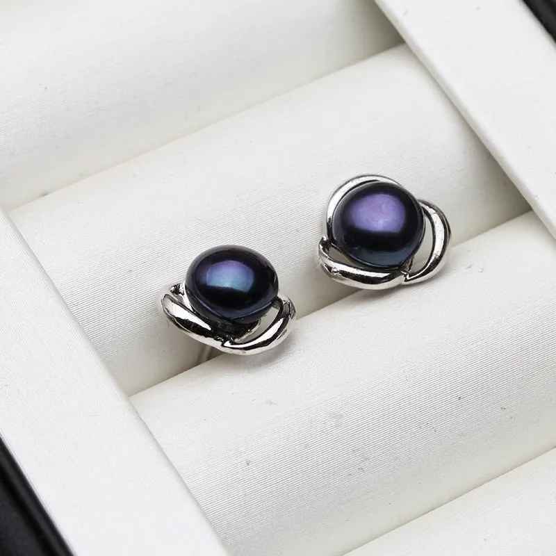 925 Sterling Silver freshwater Pearl Earrings