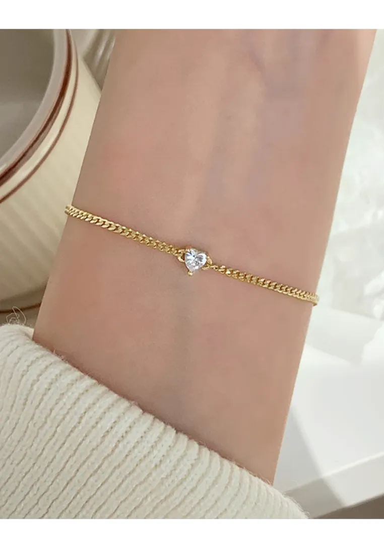 Aethel Aegis Pendant Adjustable Bracelet in Gold