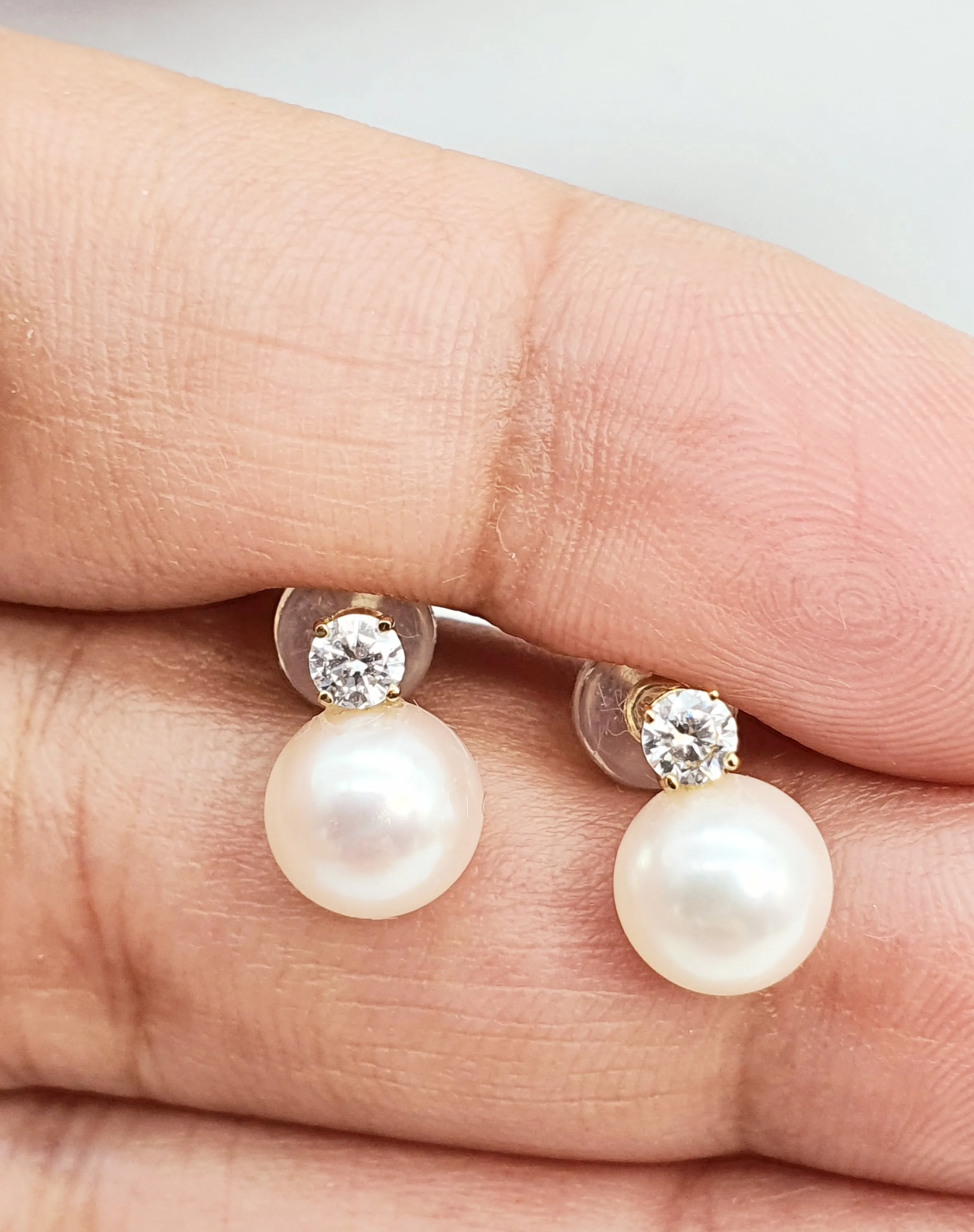 Akoya Pearl Jewellery Set, 18K Yellow Gold