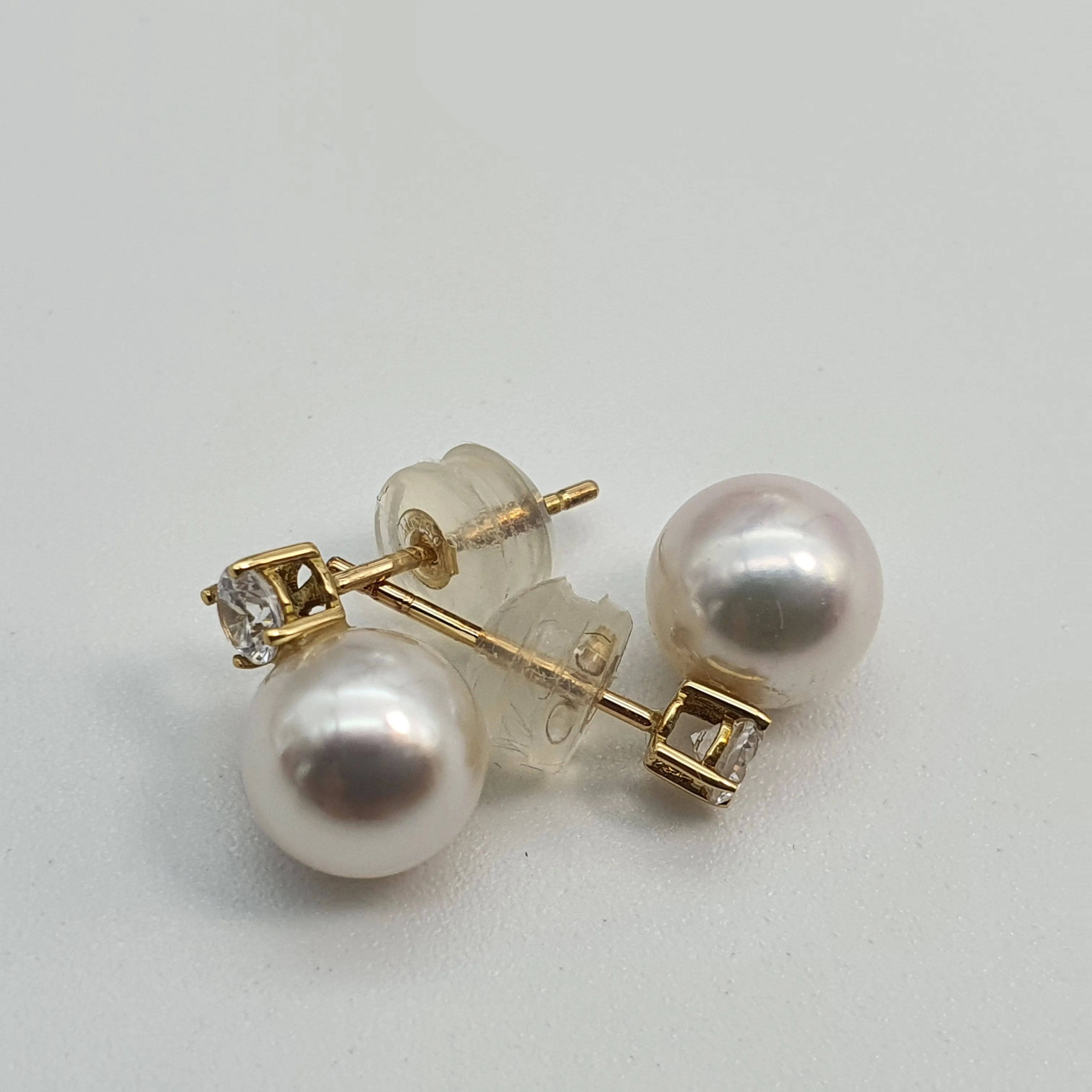 Akoya Pearl Jewellery Set, 18K Yellow Gold
