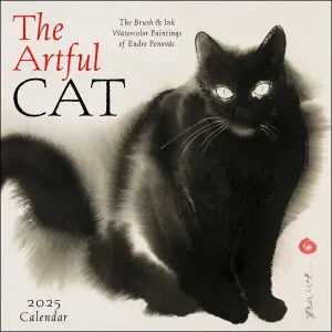 Amber Lotus The Artful Cat 12x12 2025 Wall Calendar