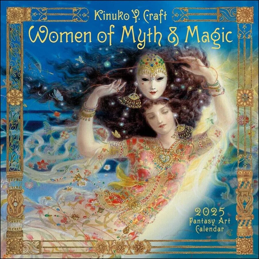 Amber Lotus Women of Myth & Magic by Kinuko Craft 12x12 2025 Wall Calendar