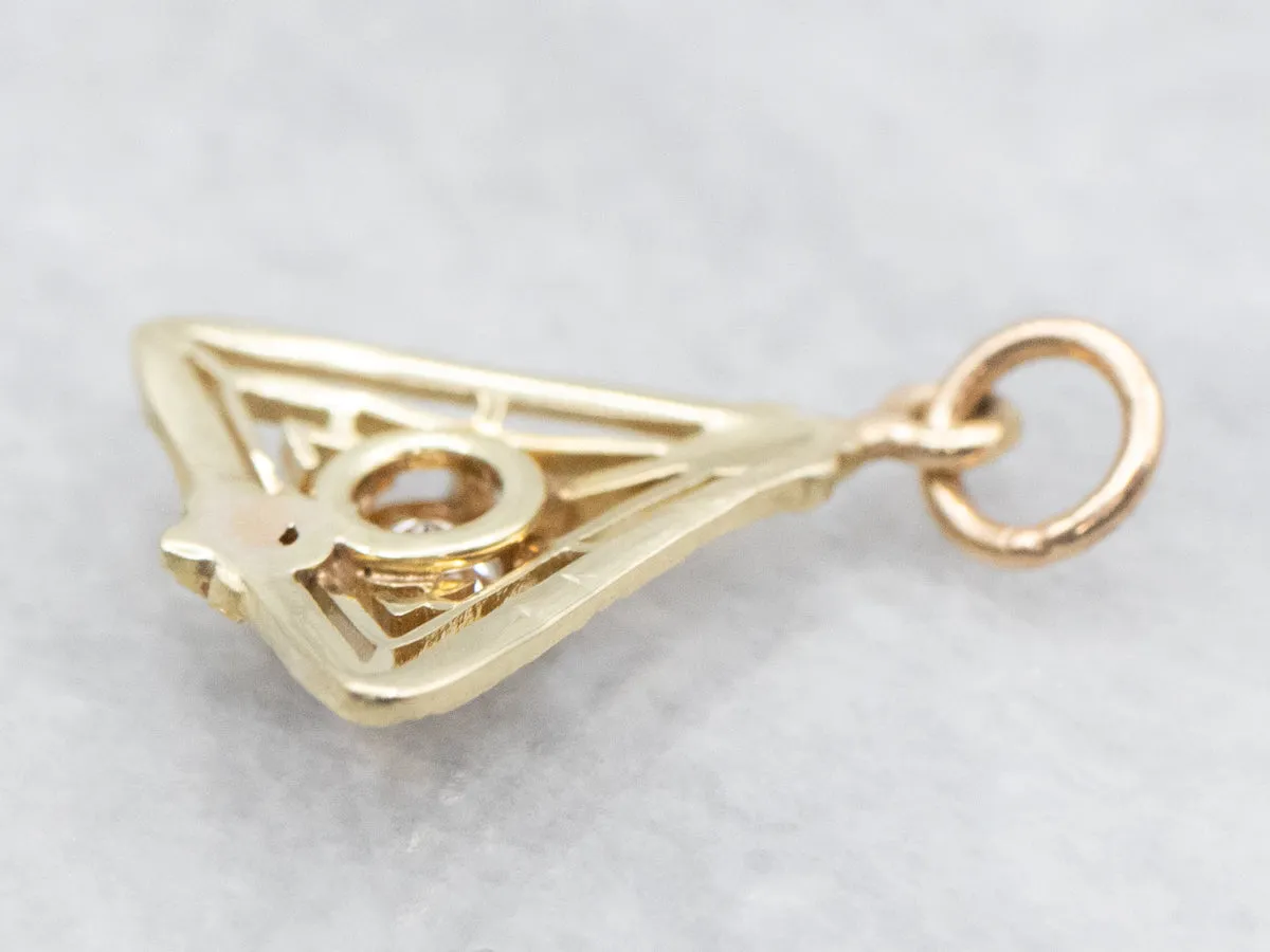 Antique Diamond Filigree Pendant