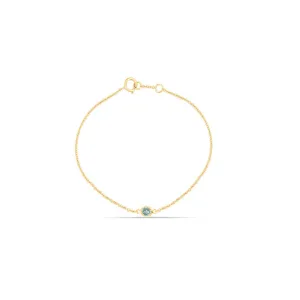 Aquamarine Ankle Bracelet