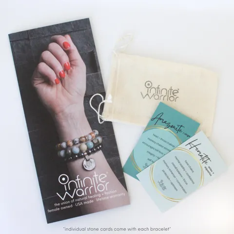 Aquamarine Bracelet | Matte   Silver Starfish