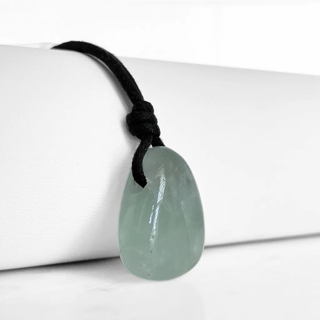 Aquamarine Drop Gemstone Pendant - Oceanic Tranquility