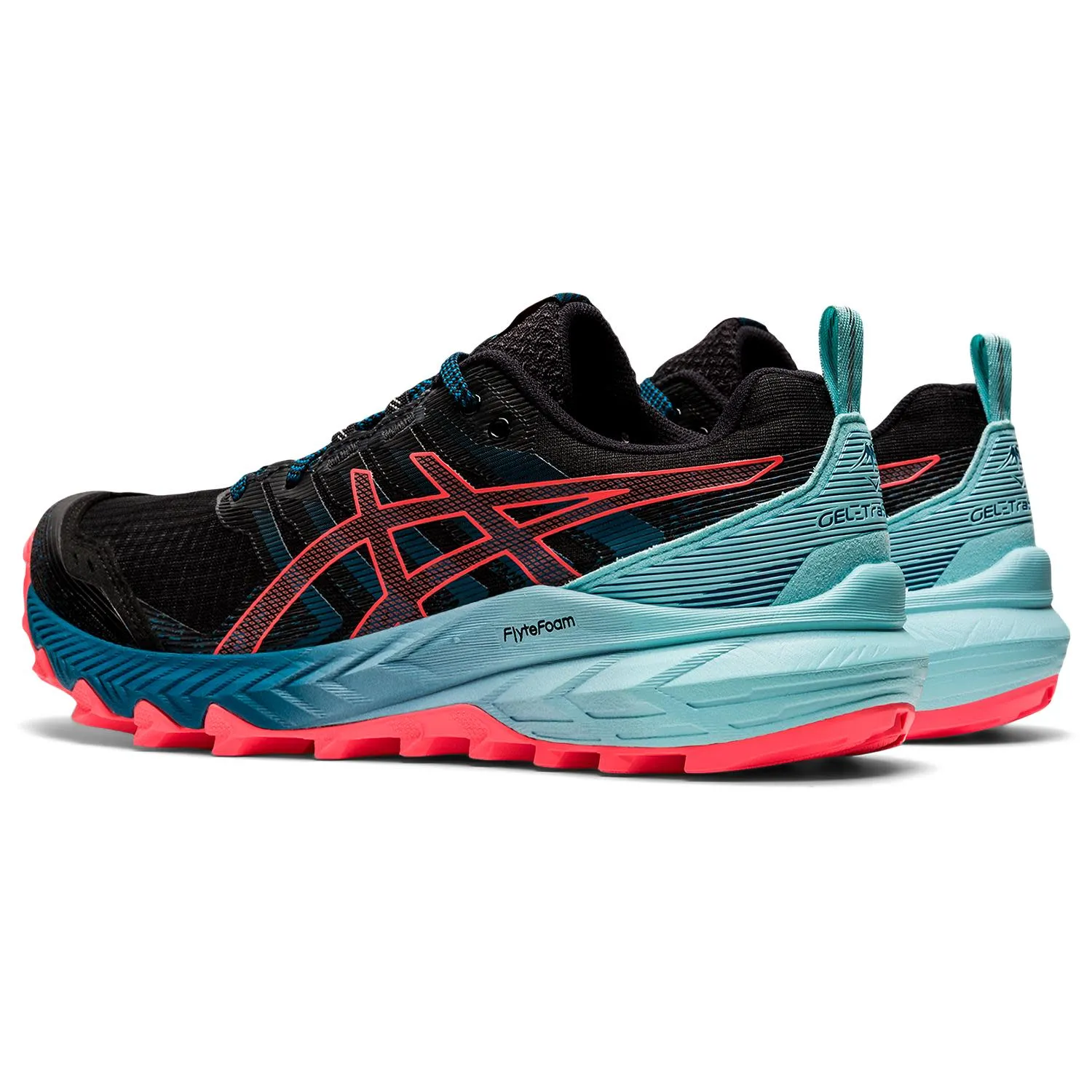Asics Women&#x27;s Gel-Trabuco 9 Black/Blazing Coral | Buy Asics Women&#x27;s Gel-Trabuco 9 Black/Blazing Coral here | Outnorth
