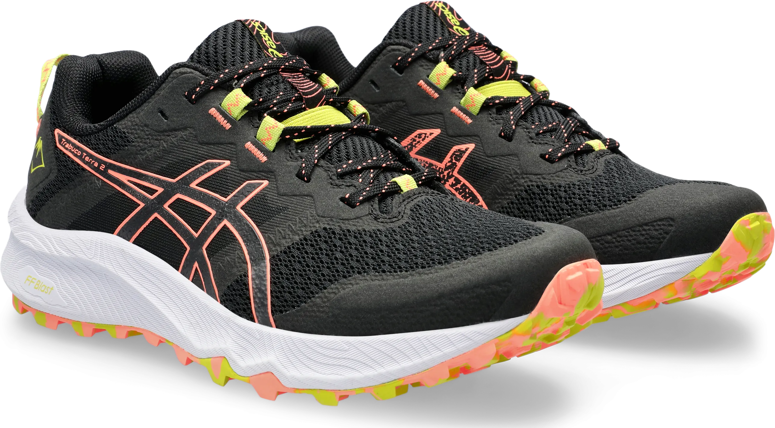 Asics Women&#x27;s Trabuco Terra 2 Black/Sun Coral | Buy Asics Women&#x27;s Trabuco Terra 2 Black/Sun Coral here | Outnorth