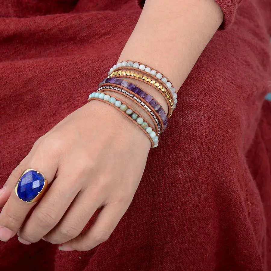 Big plated Lapis Lazuli Ring Collection