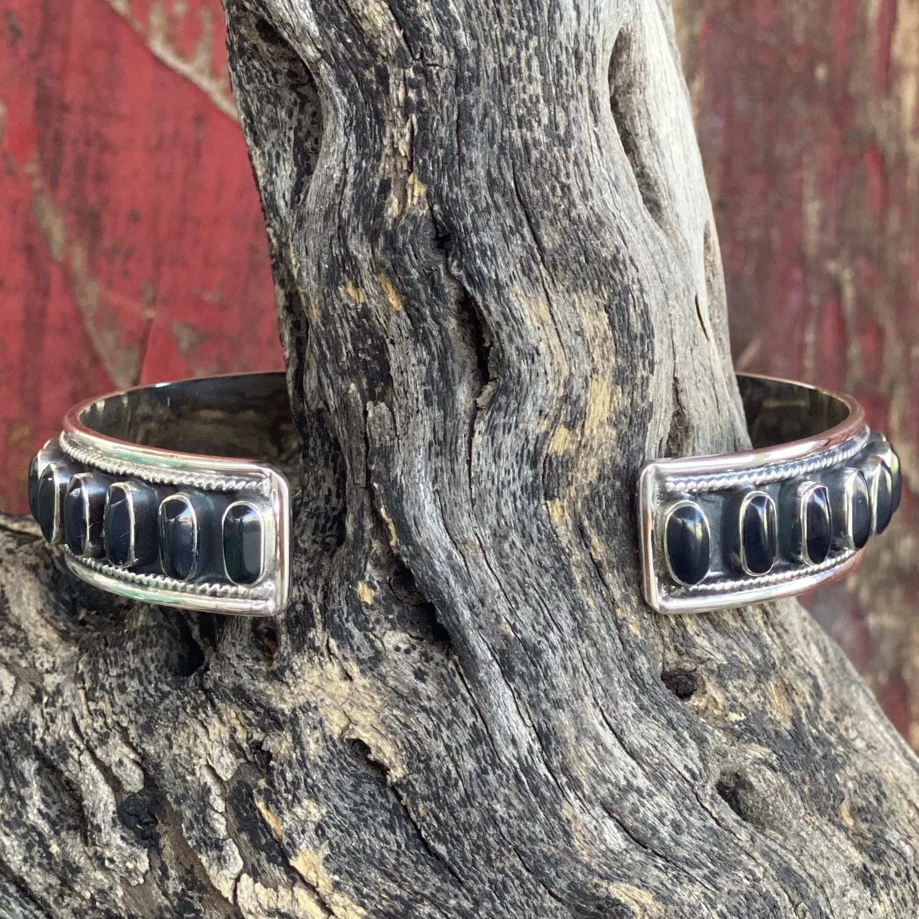 Black Onyx Cuff Bracelet - 49403OX