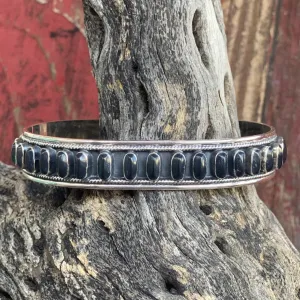 Black Onyx Cuff Bracelet - 49403OX