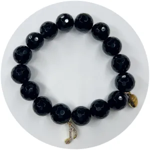 Black Onyx with Pavé Music Note