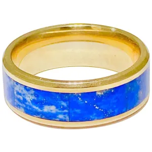Blue Lapis Mens Ring
