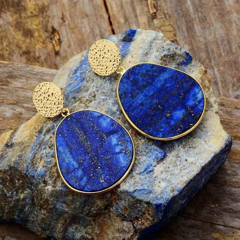 Boucles d'oreilles en Lapis Lazuli