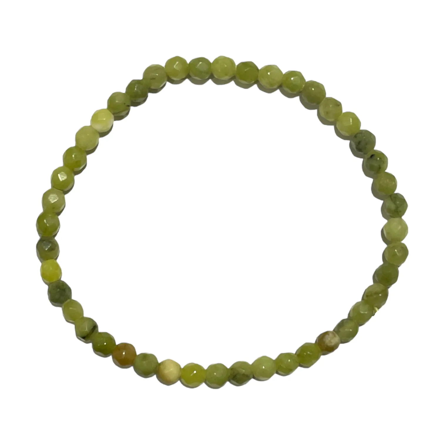 Bracelet Facetté 4mm Jade de thailande A 