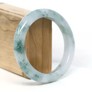 Burmese High-end Ice blue green Jade Jadeite Bangle Bracelet (61.67mm) ( Collectibles )T267