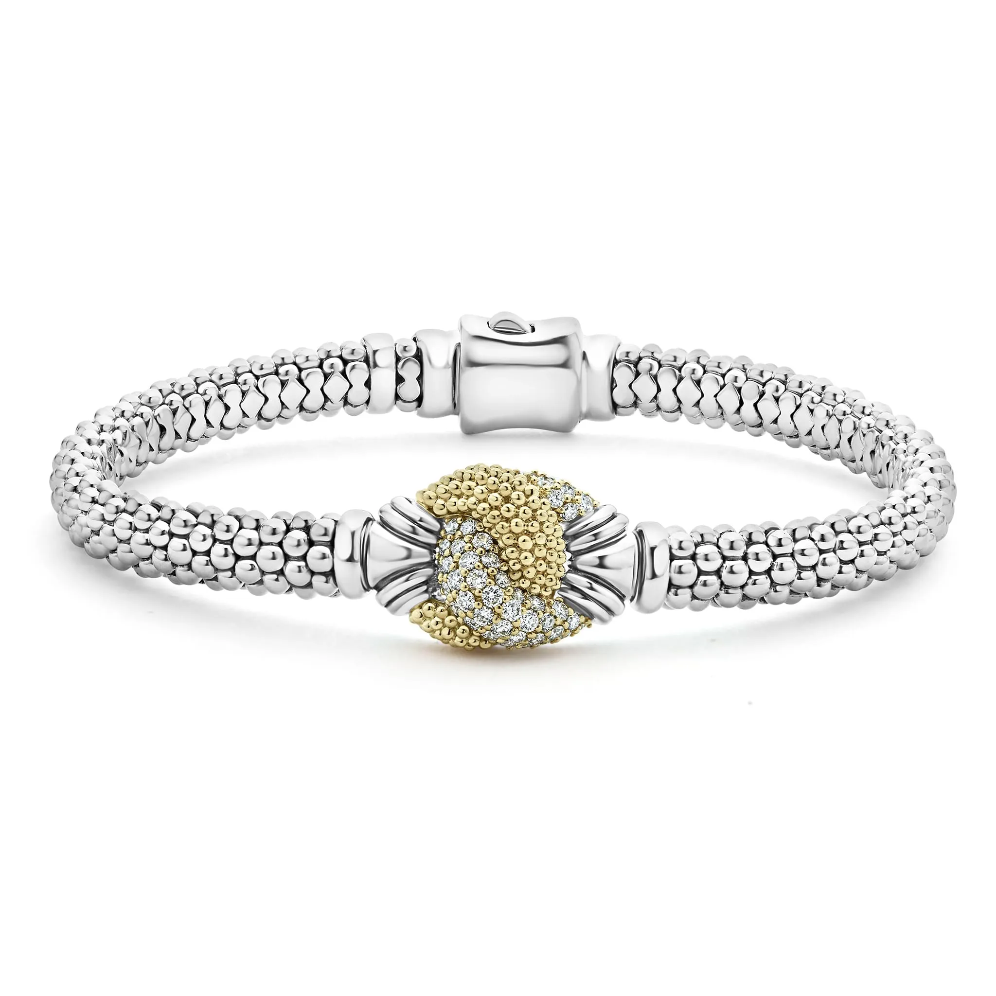 Caviar Diamond Knot Bracelet