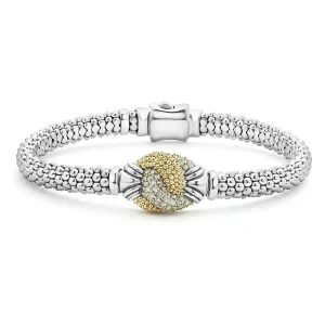Caviar Diamond Knot Bracelet
