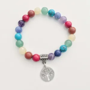 Chakra Tree Of Life Charm Bracelet