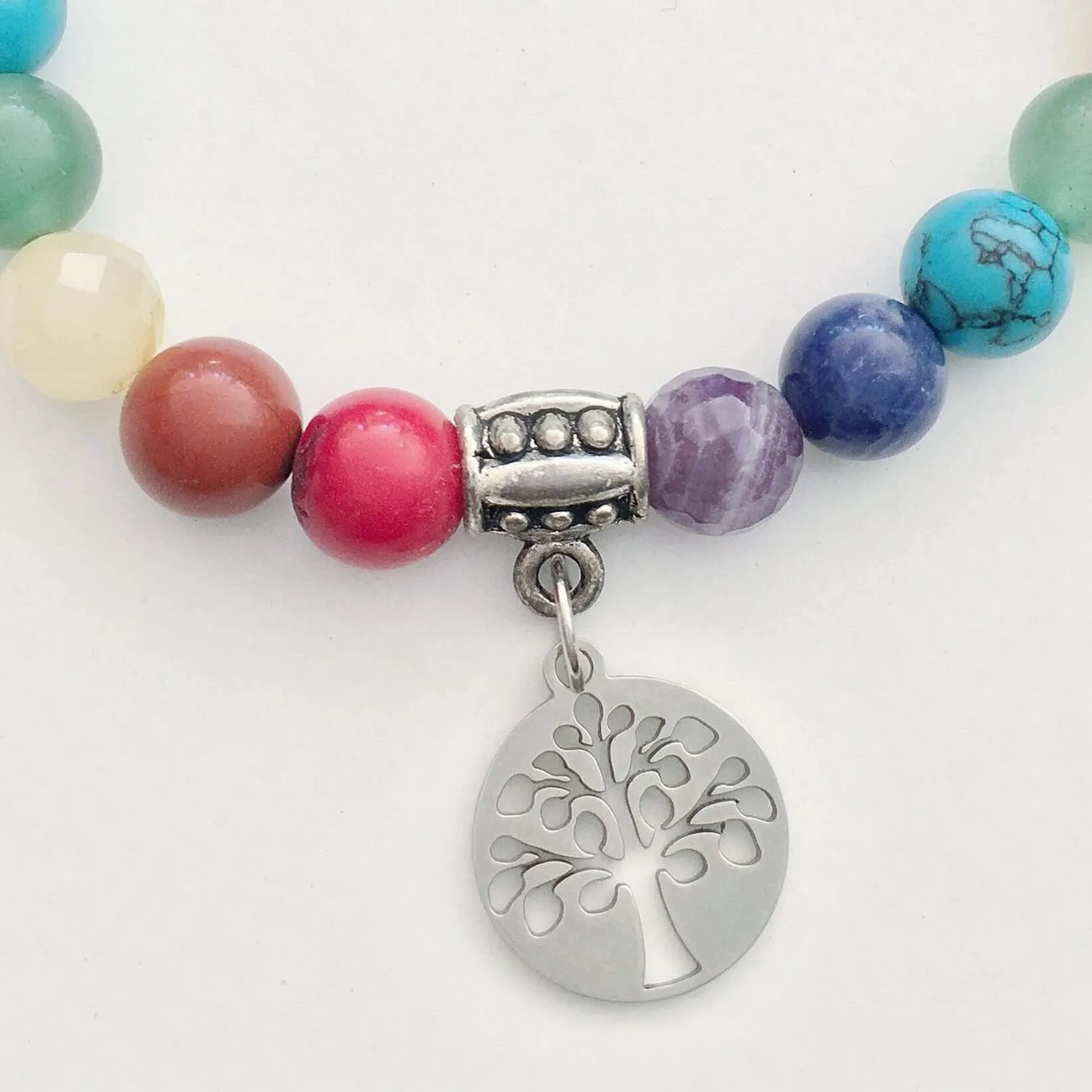 Chakra Tree Of Life Charm Bracelet