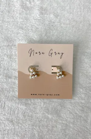 Christmas Tree Pearl Stud Earrings