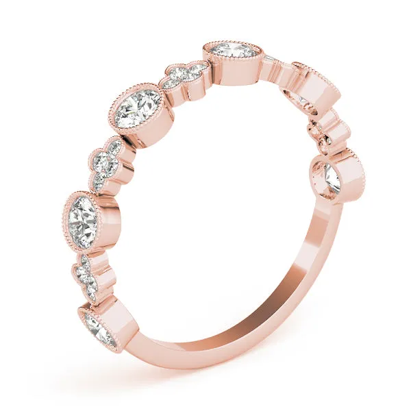 Clover Women's Diamond Stacker Wedding Ring