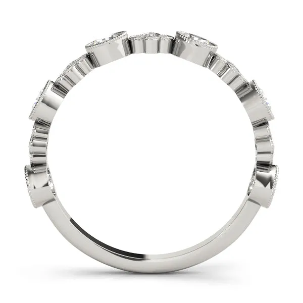 Clover Women's Diamond Stacker Wedding Ring