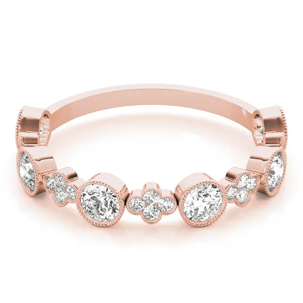 Clover Women's Diamond Stacker Wedding Ring