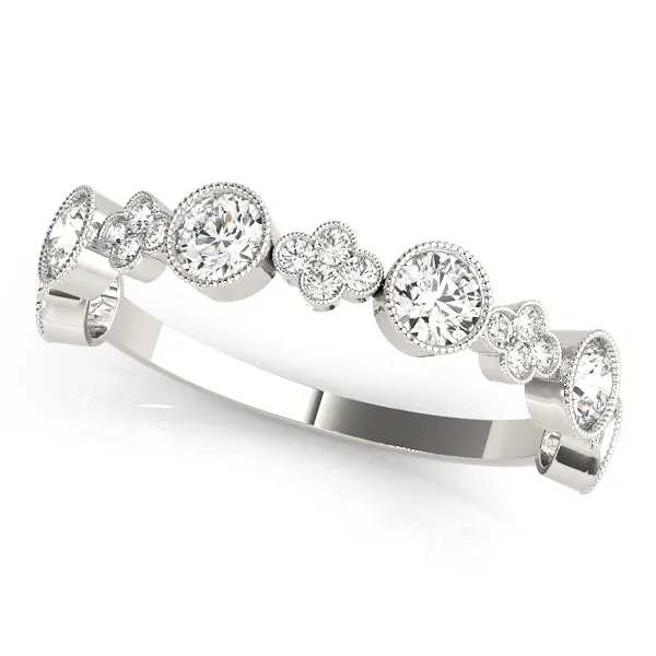 Clover Women's Diamond Stacker Wedding Ring