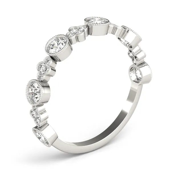 Clover Women's Diamond Stacker Wedding Ring
