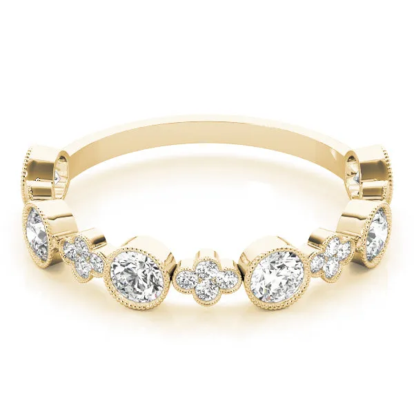 Clover Women's Diamond Stacker Wedding Ring