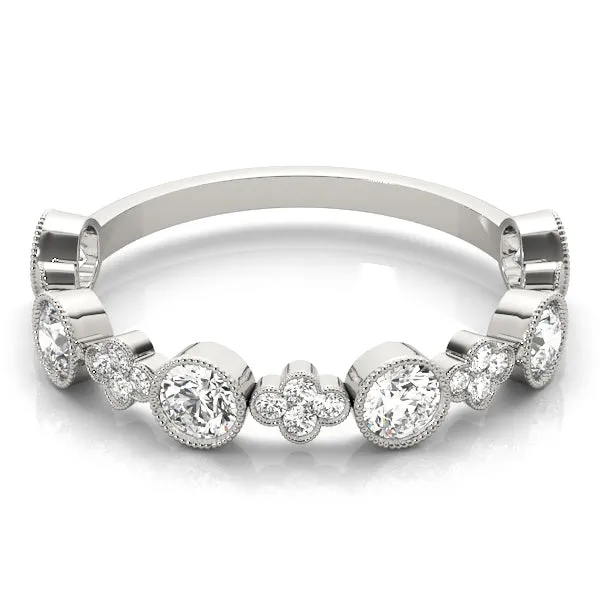 Clover Women's Diamond Stacker Wedding Ring