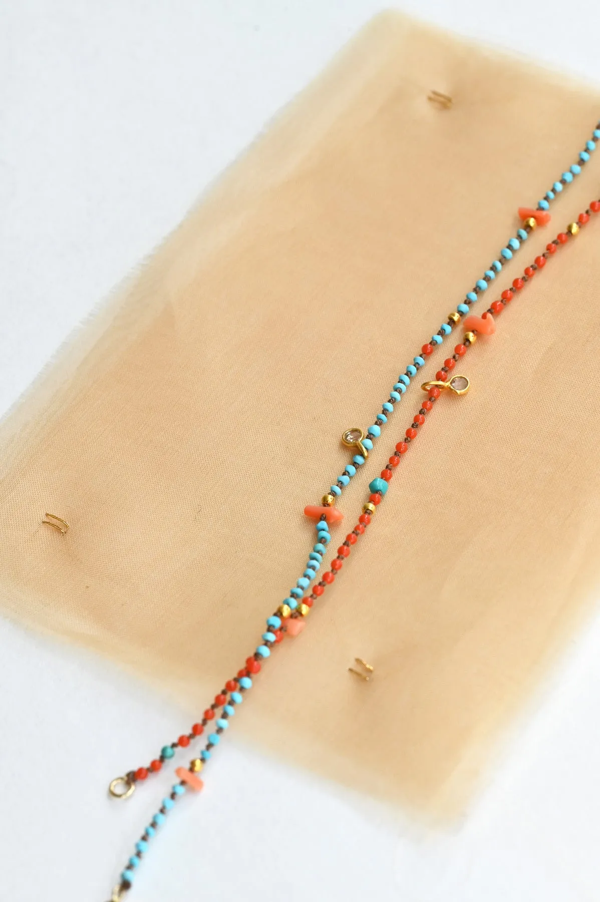 Confetti Bracelet - Coral